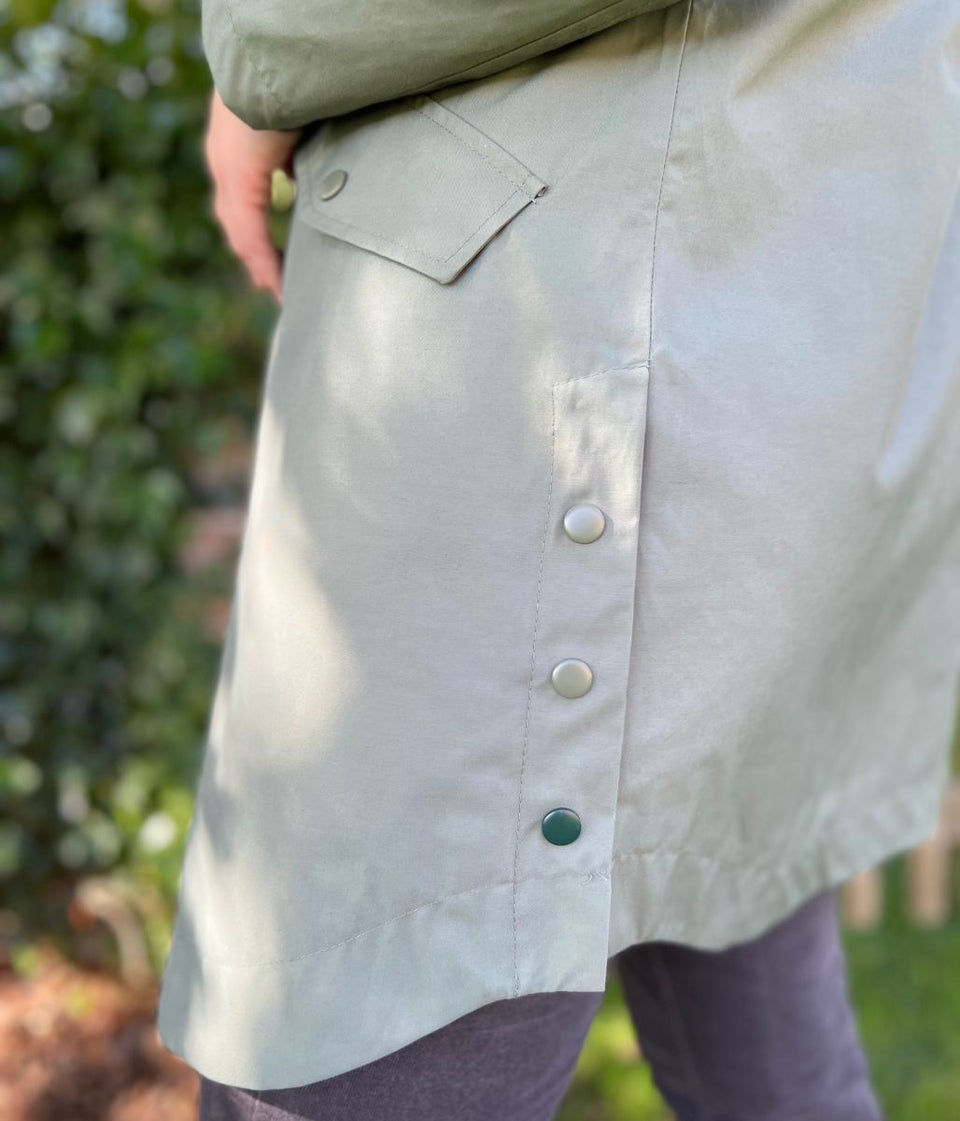 Sage Green Winnie Waterproof Coat