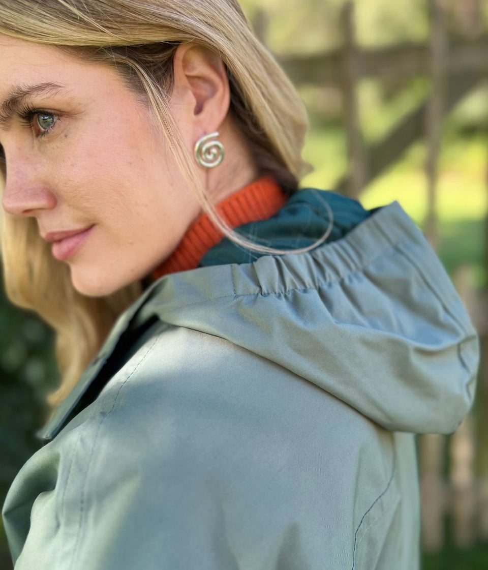 Sage Green Winnie Waterproof Coat