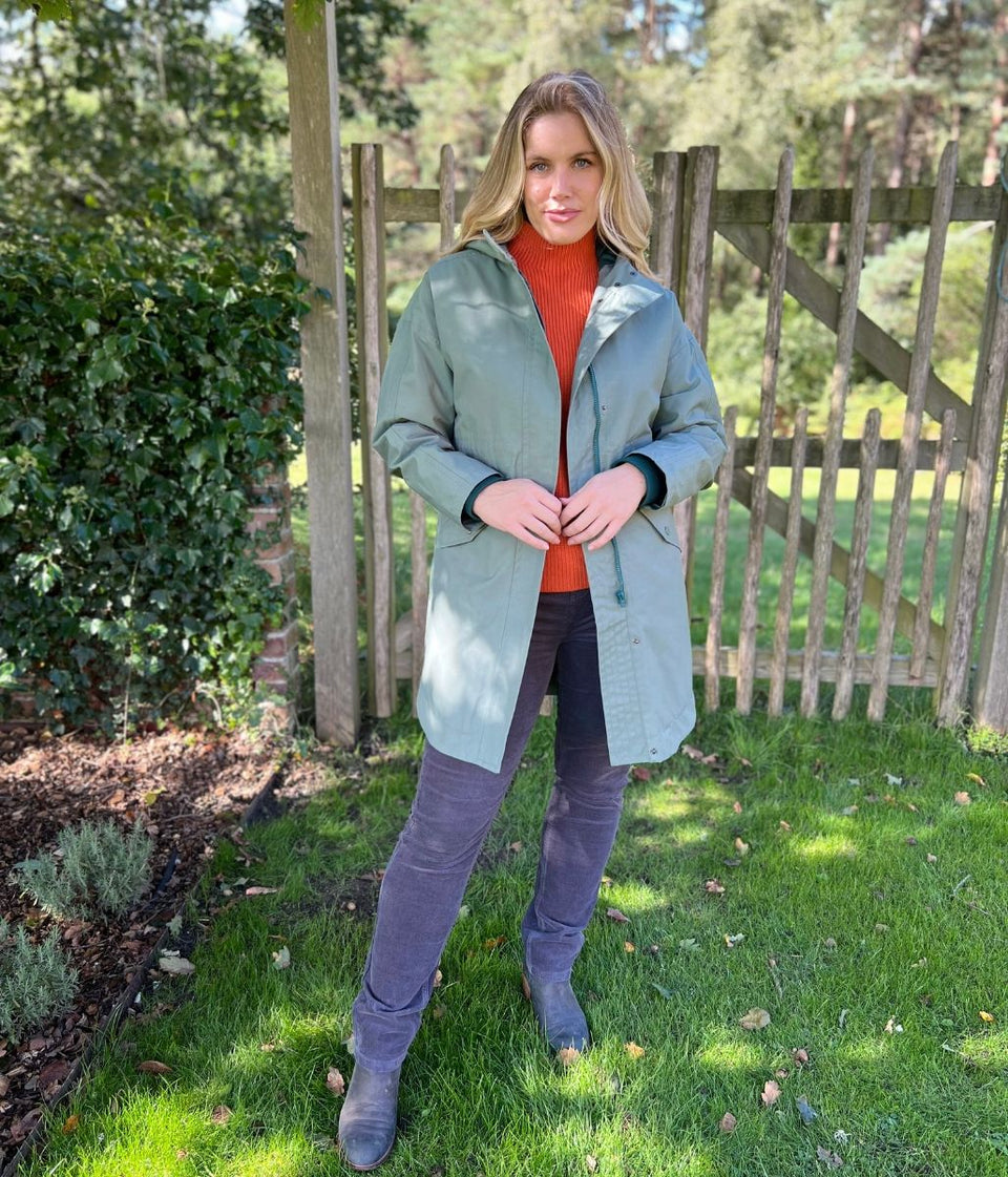 Sage Green Winnie Waterproof Coat