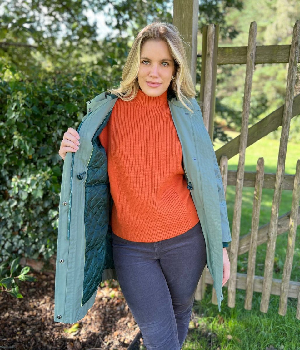 Sage Green Winnie Waterproof Coat