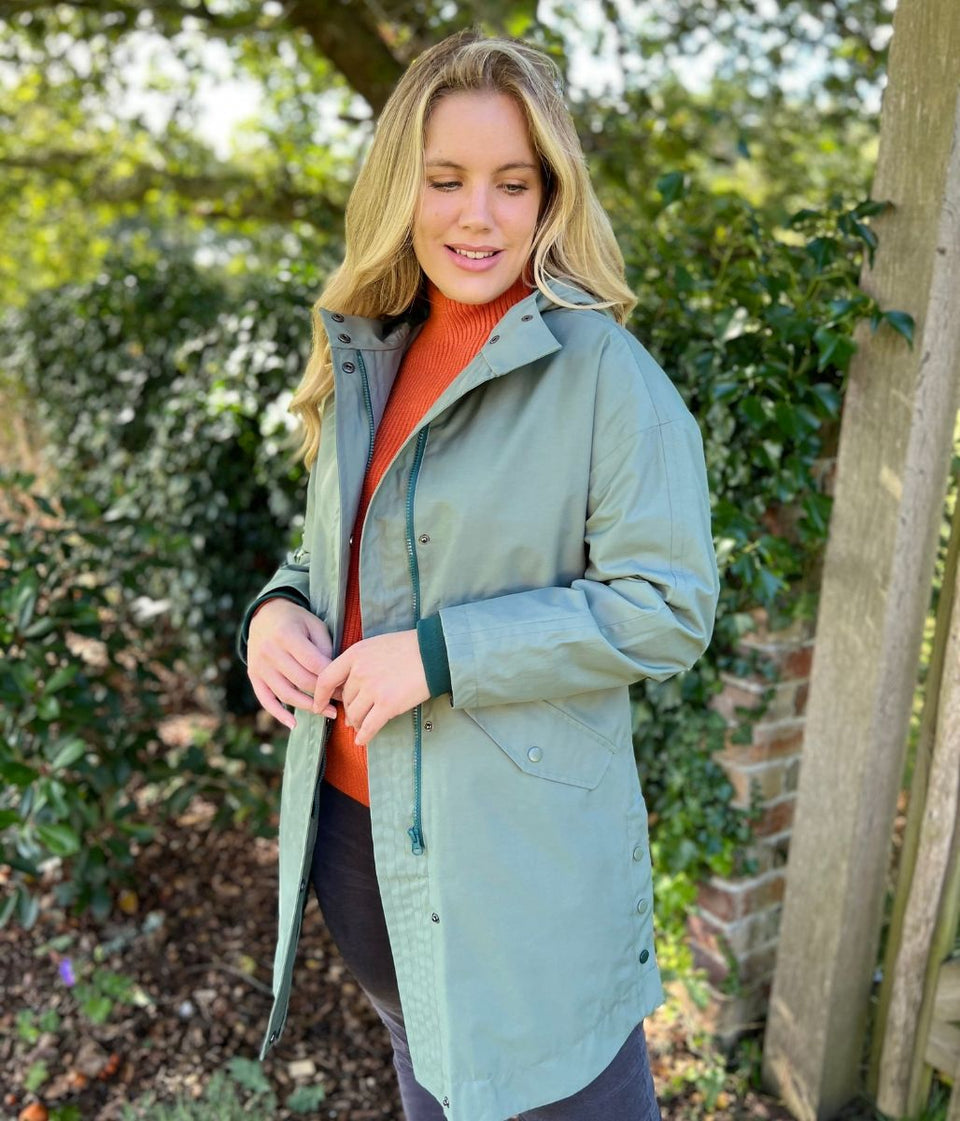 Sage Green Winnie Waterproof Coat
