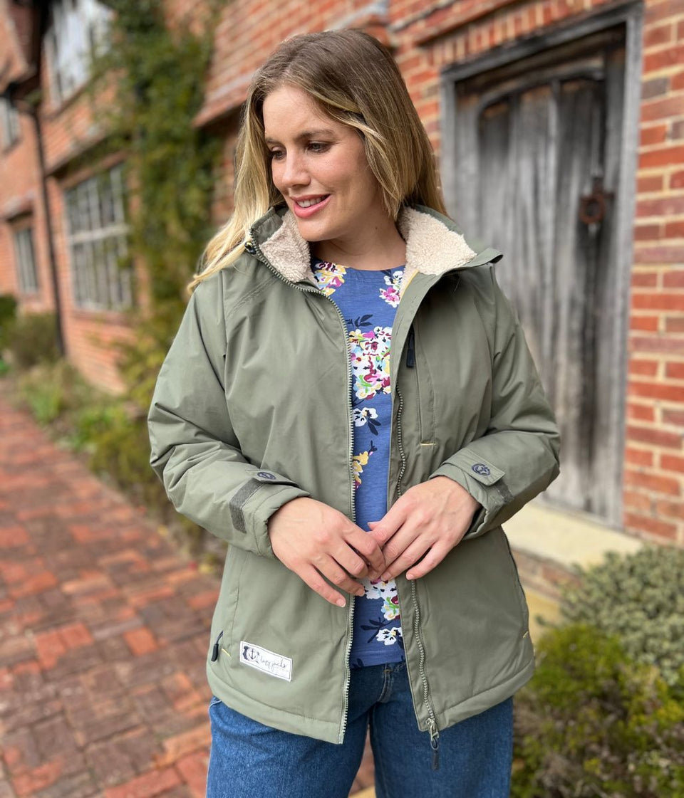 Lazy Jacks Khaki Snug Lined Coat