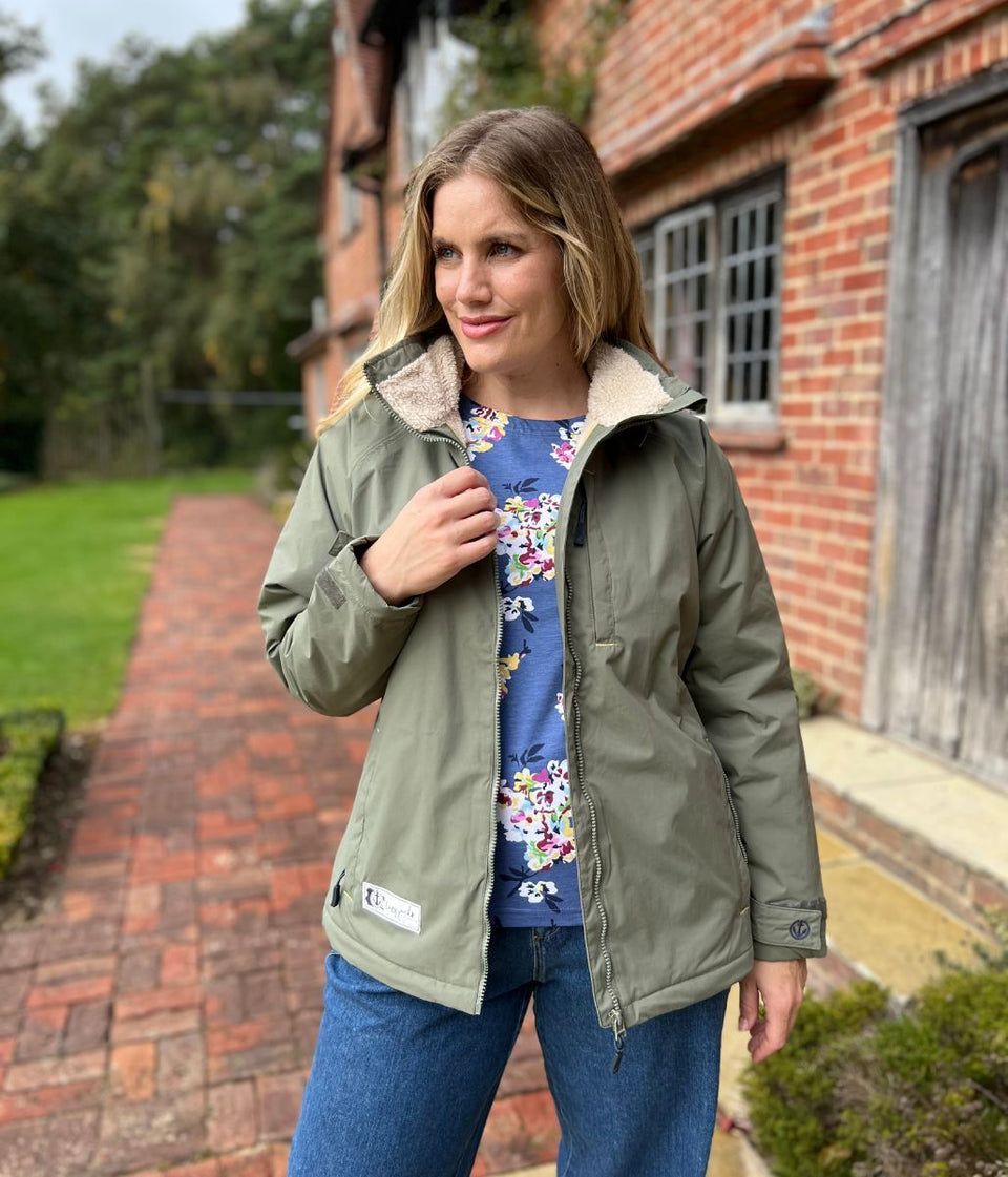 Lazy Jacks Khaki Snug Lined Coat