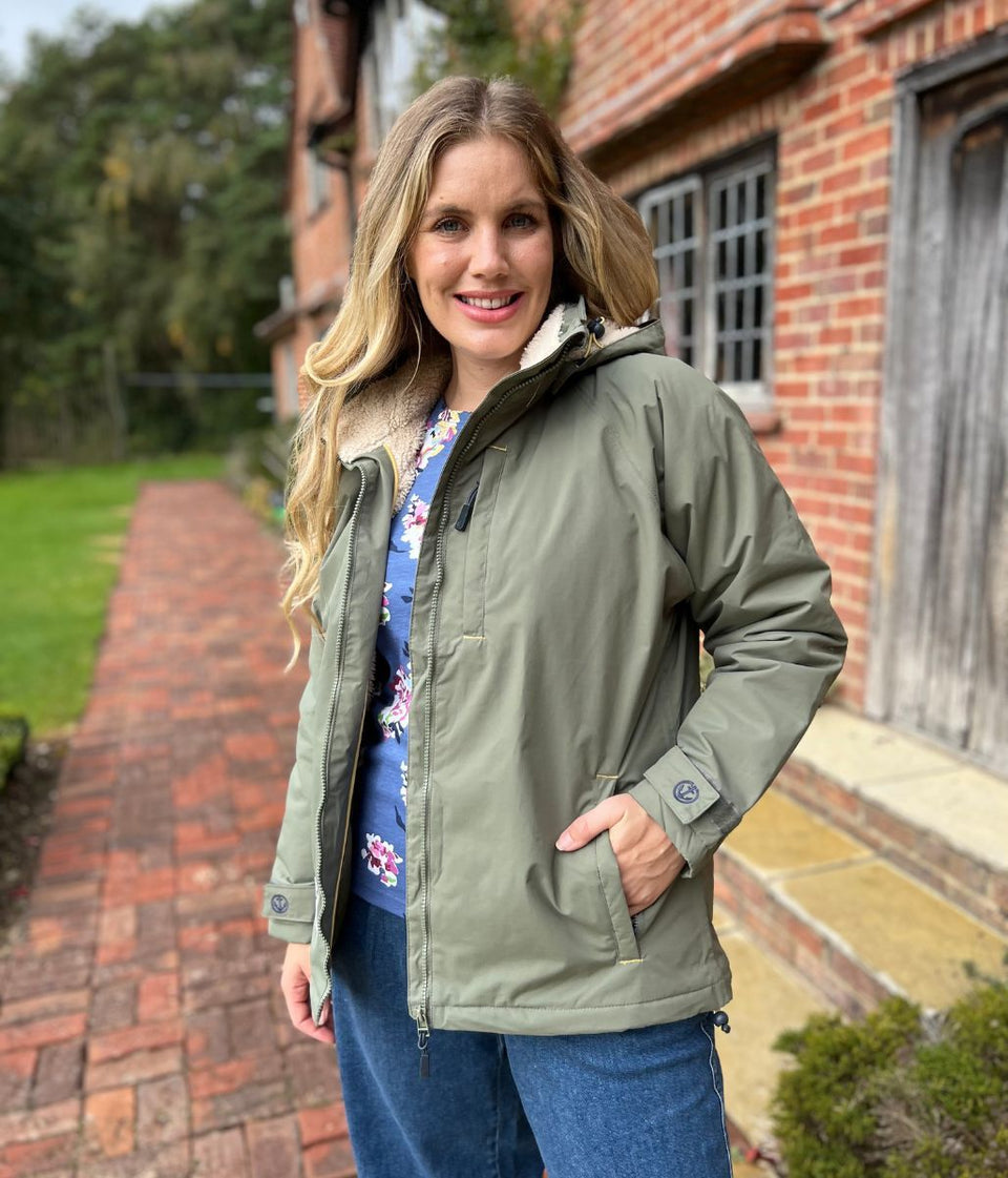 Lazy Jacks Khaki Snug Lined Coat
