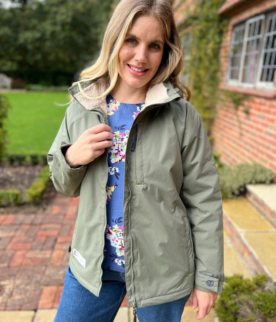 Lazy Jacks Khaki Snug Lined Coat