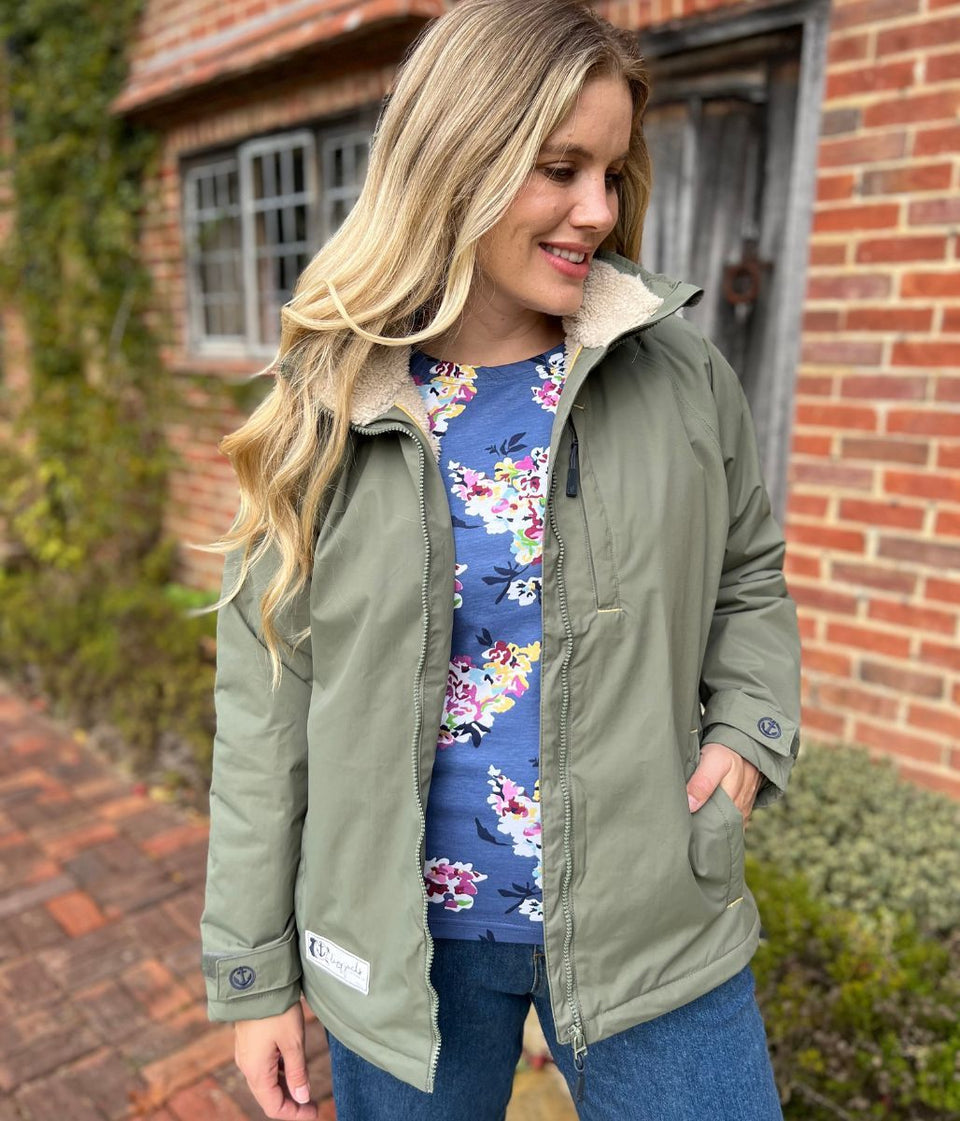 Lazy Jacks Khaki Snug Lined Coat