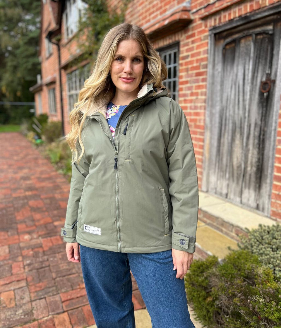 Lazy Jacks Khaki Snug Lined Coat
