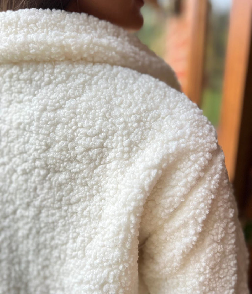 Cosy Borg Fleece Zip Through Jacket