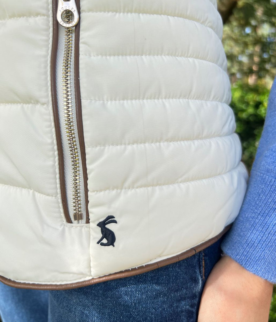 Winter White Melford Hooded Gilet