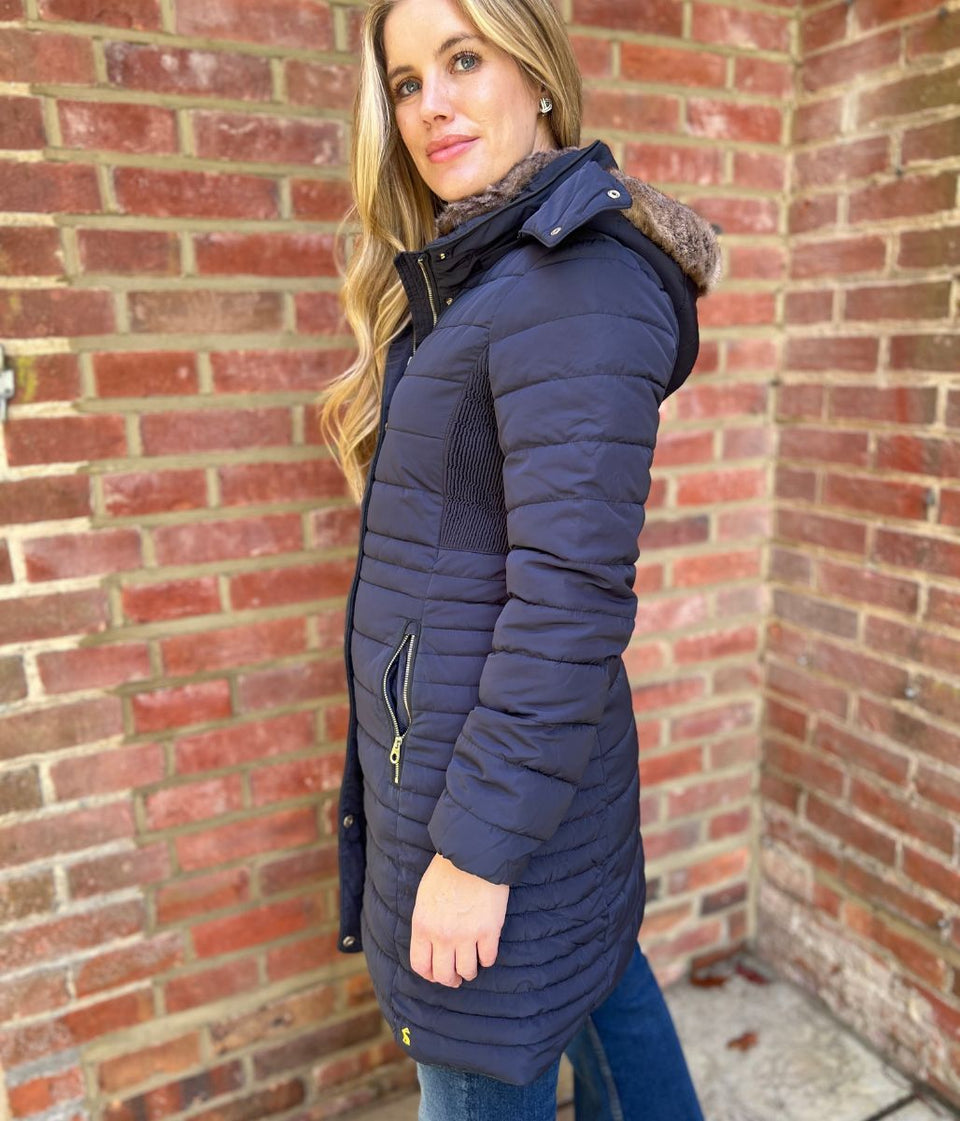 Navy Cherington Padded Coat