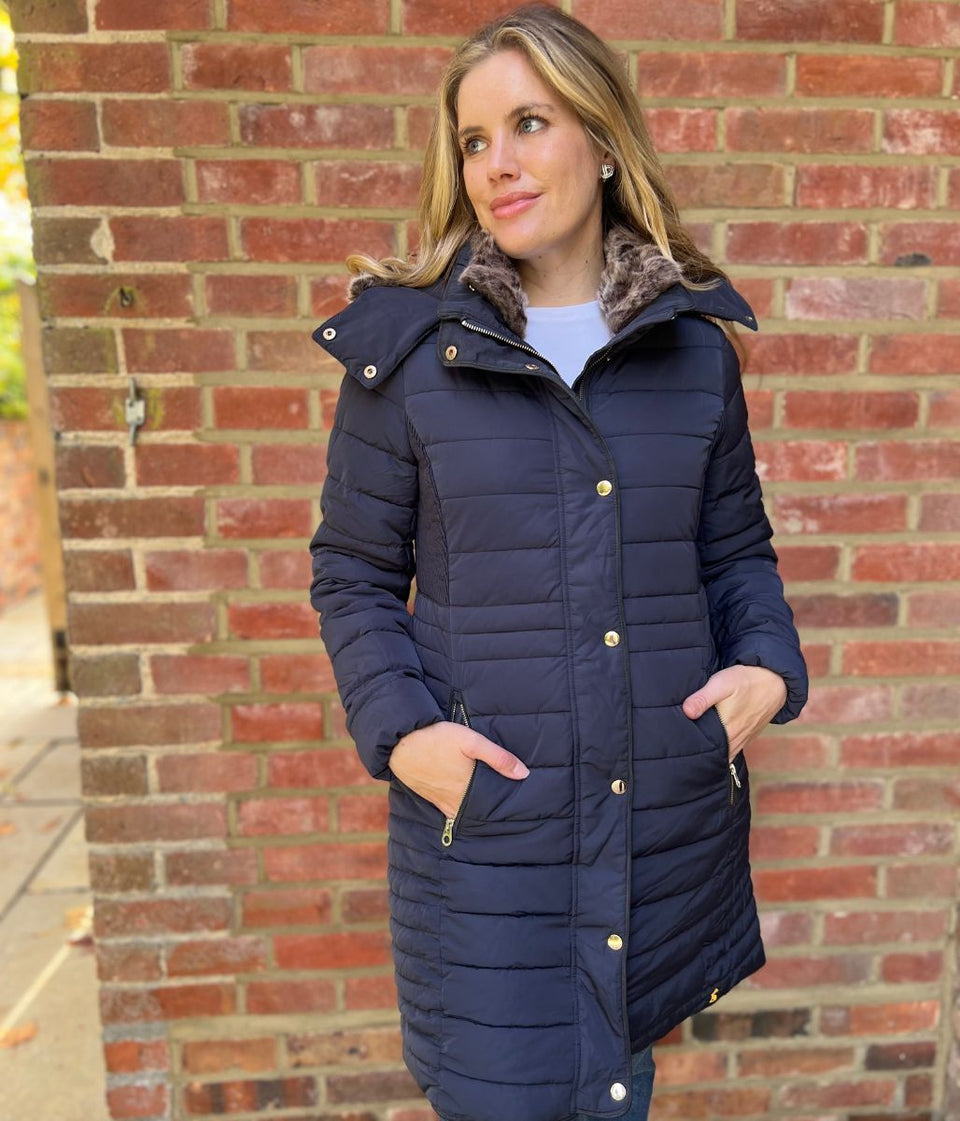 Navy Cherington Padded Coat