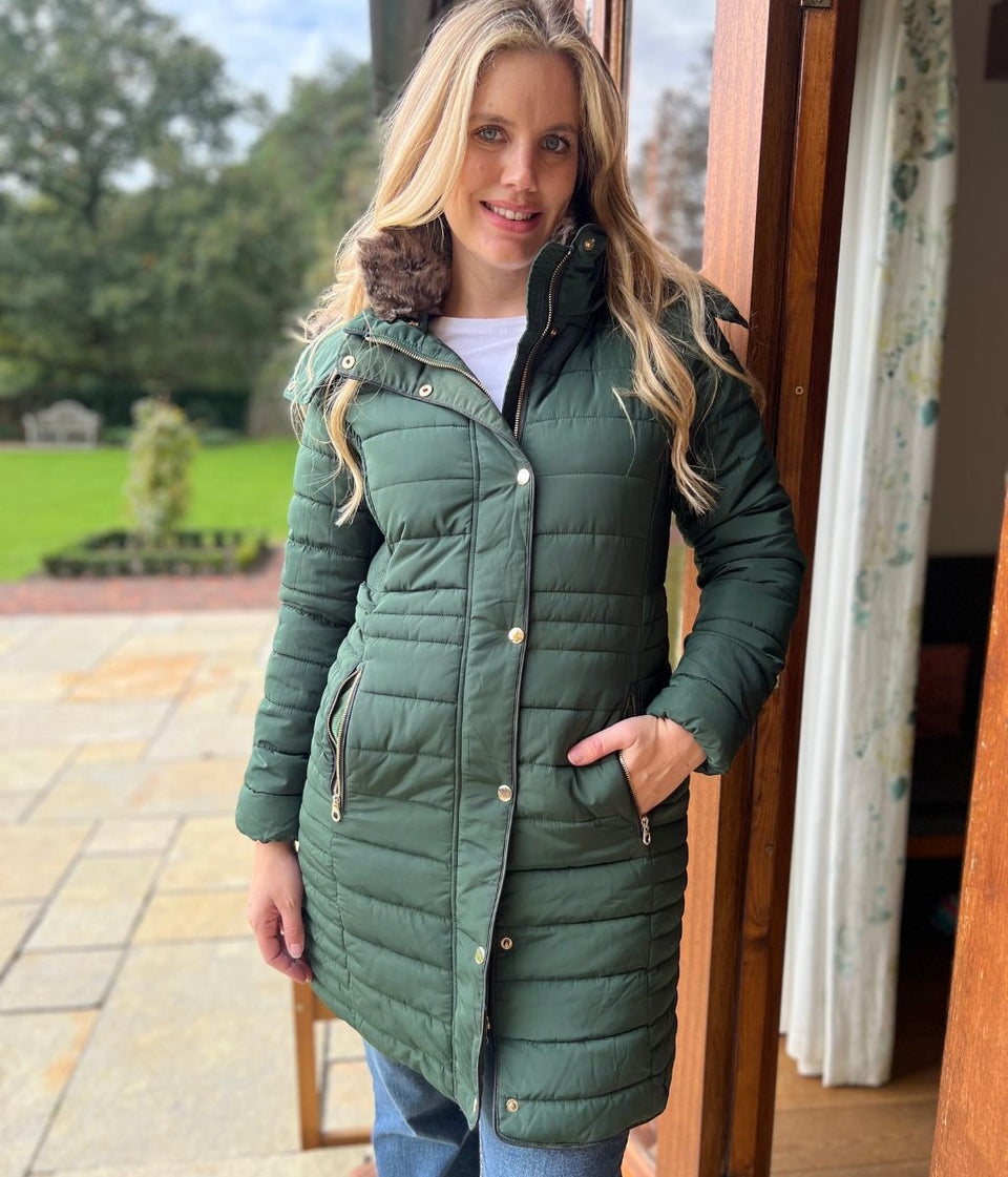 Green Cherington Padded Coat