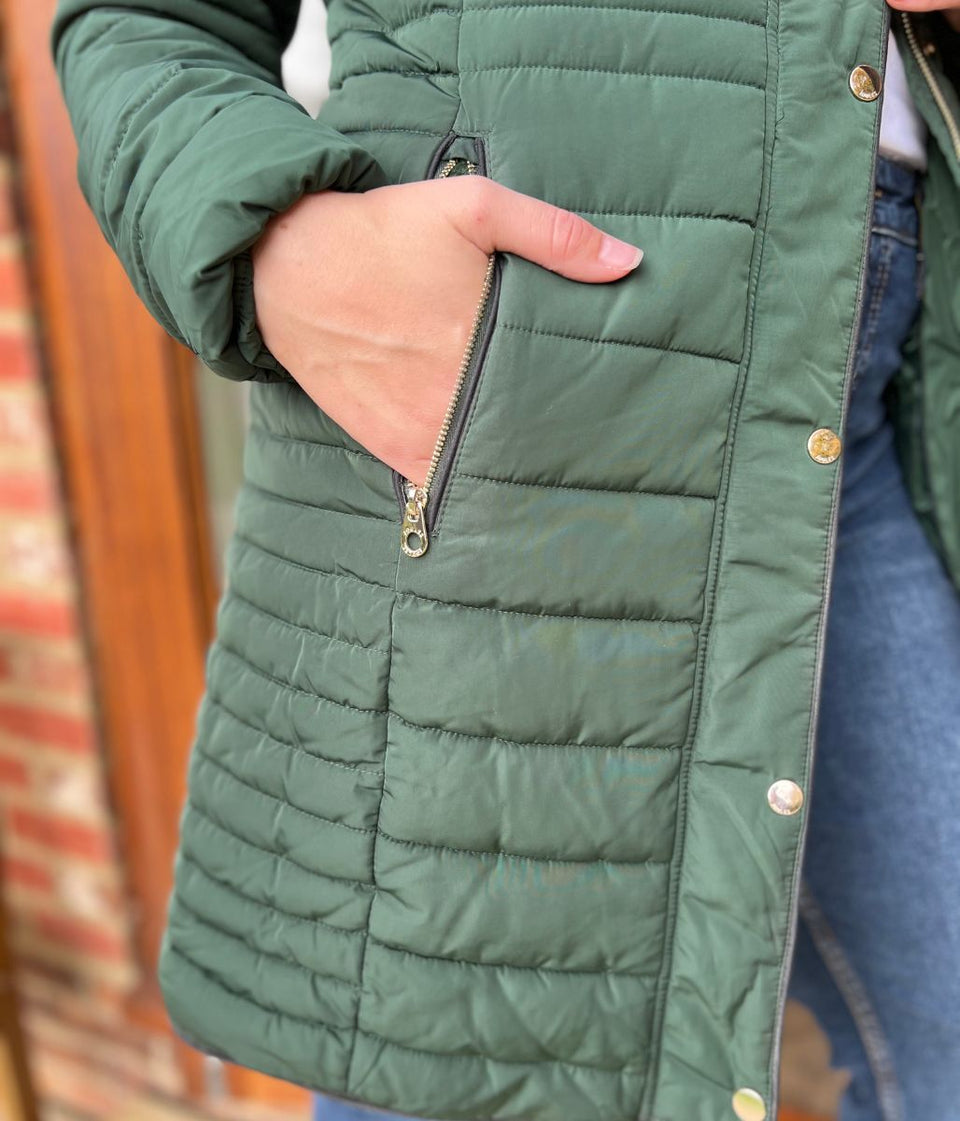 Green Cherington Padded Coat