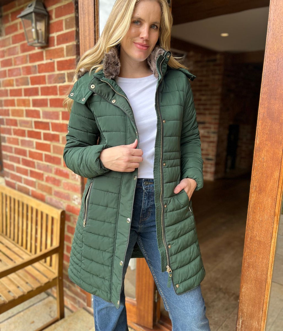 Green Cherington Padded Coat