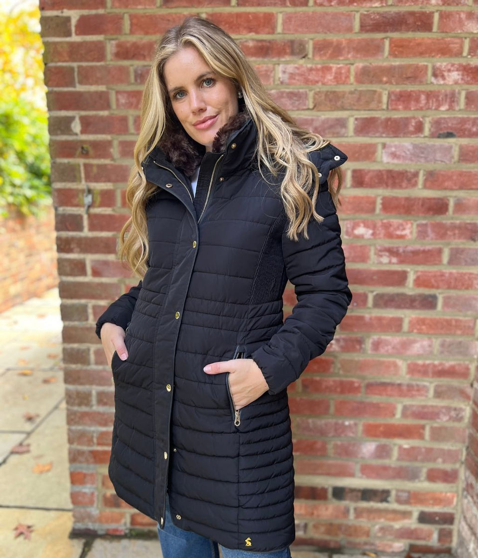 Black Cherington Padded Coat