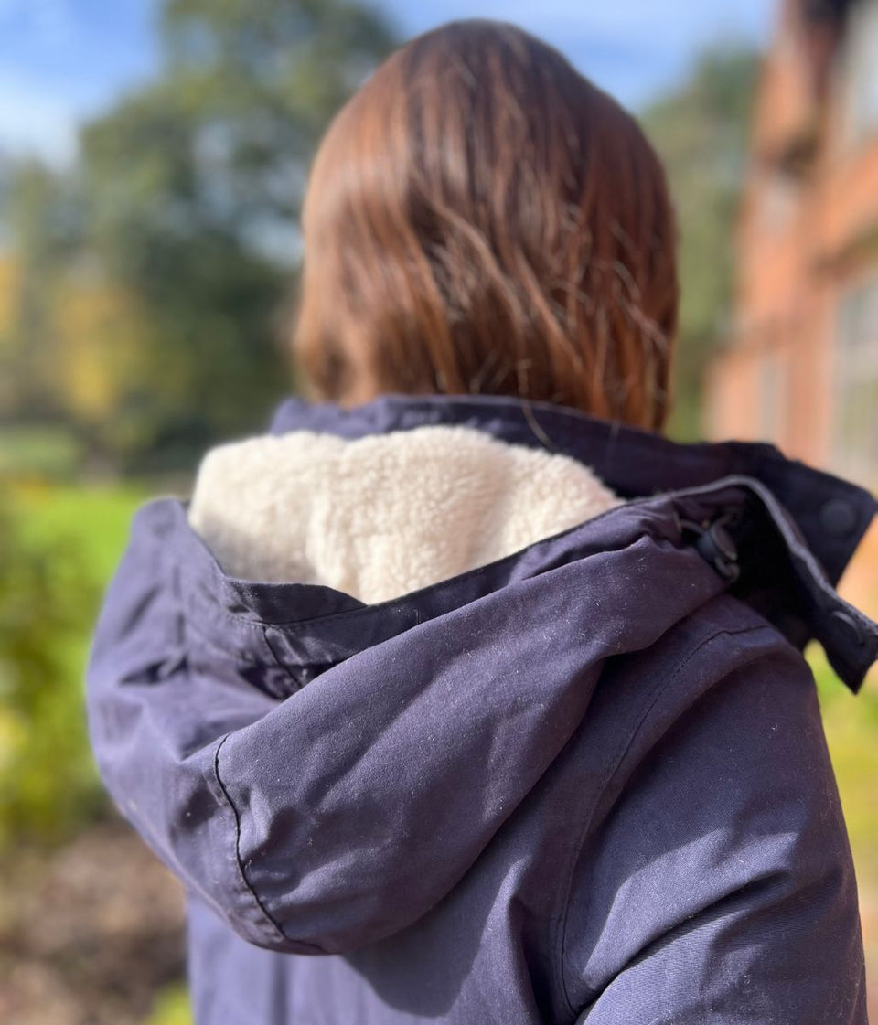 Navy Loxley Waterproof Coat