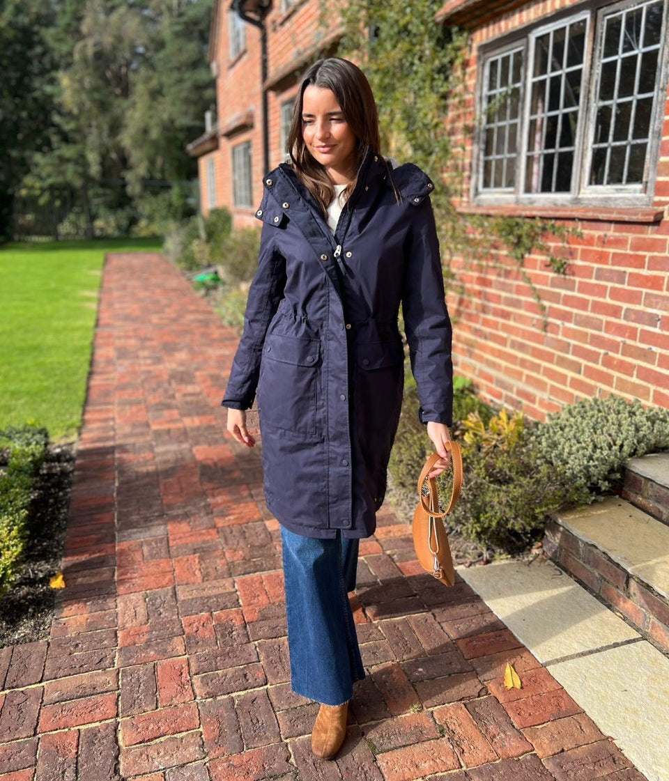 Navy Loxley Waterproof Coat