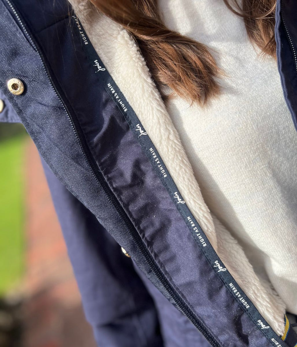 Navy Loxley Waterproof Coat