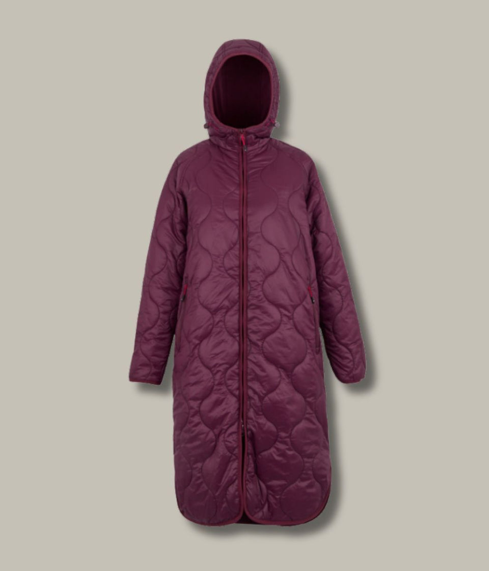 Fig Purple Triea Quilted Jacket
