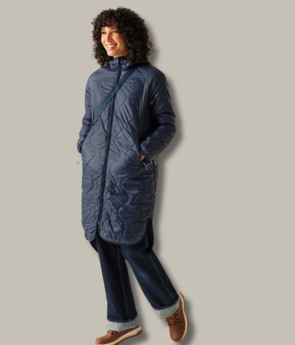 Navy Triea Quilted Jacket