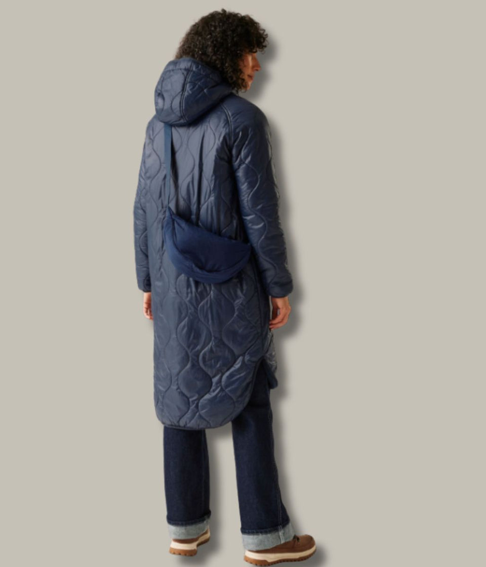 Navy Triea Quilted Jacket
