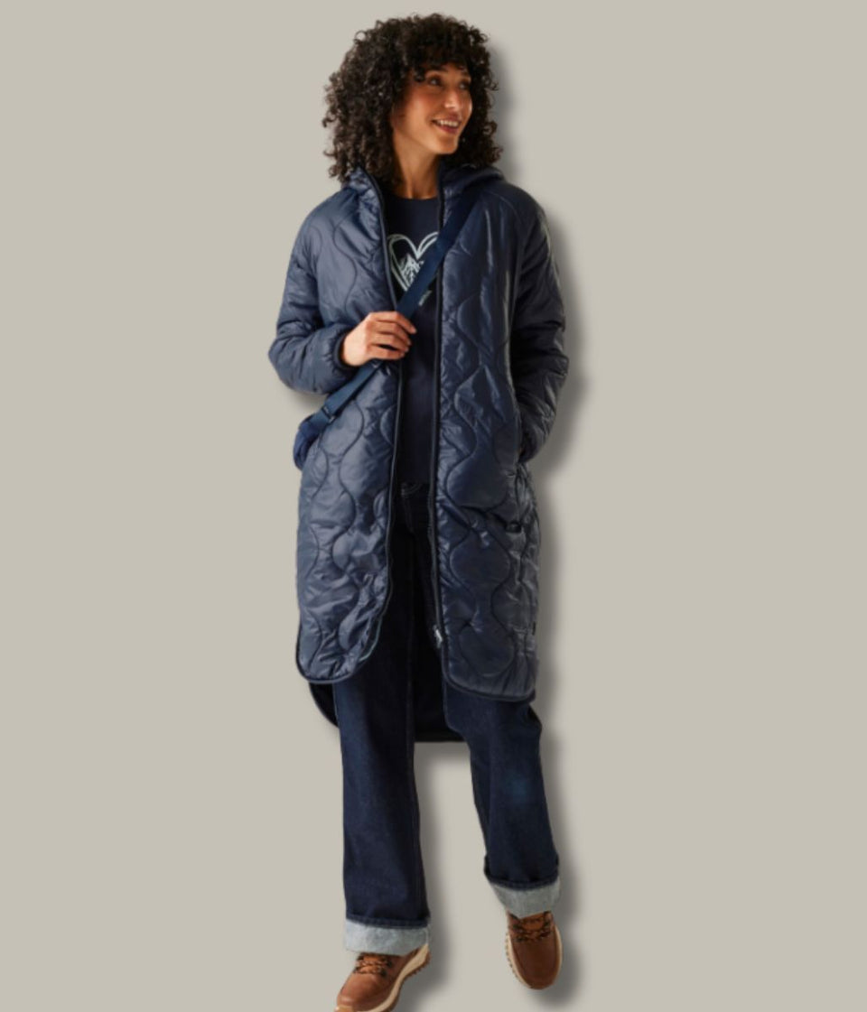 Navy Triea Quilted Jacket