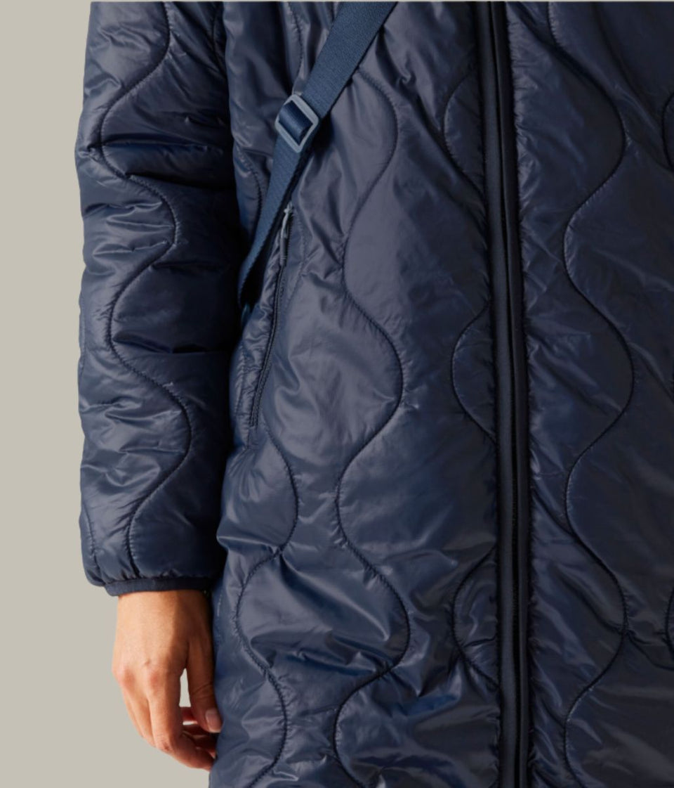 Navy Triea Quilted Jacket