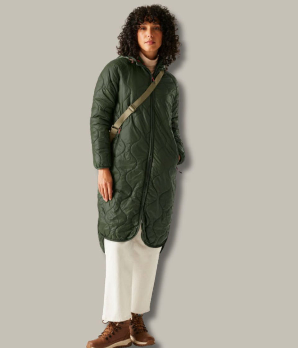 Khaki Triea Quilted Jacket