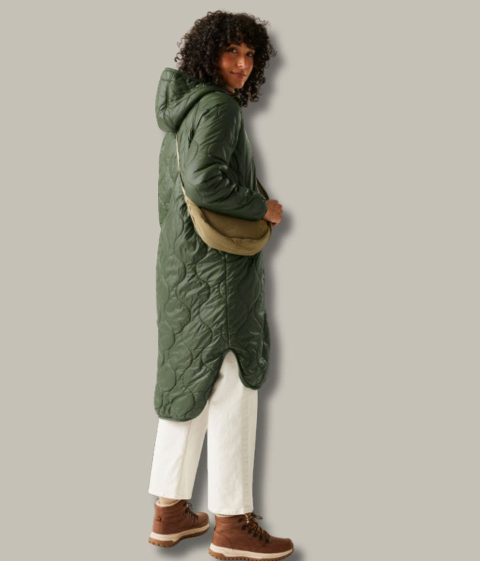 Khaki Triea Quilted Jacket