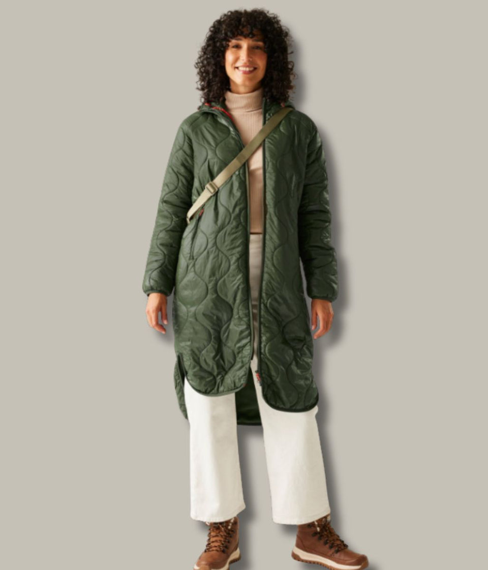 Khaki Triea Quilted Jacket