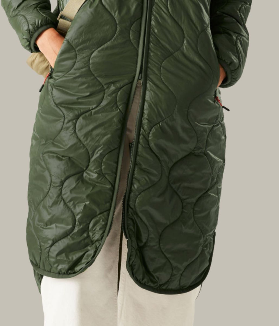 Khaki Triea Quilted Jacket