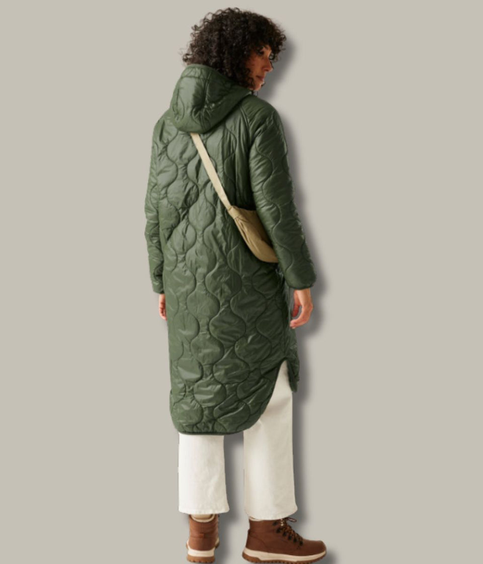 Khaki Triea Quilted Jacket