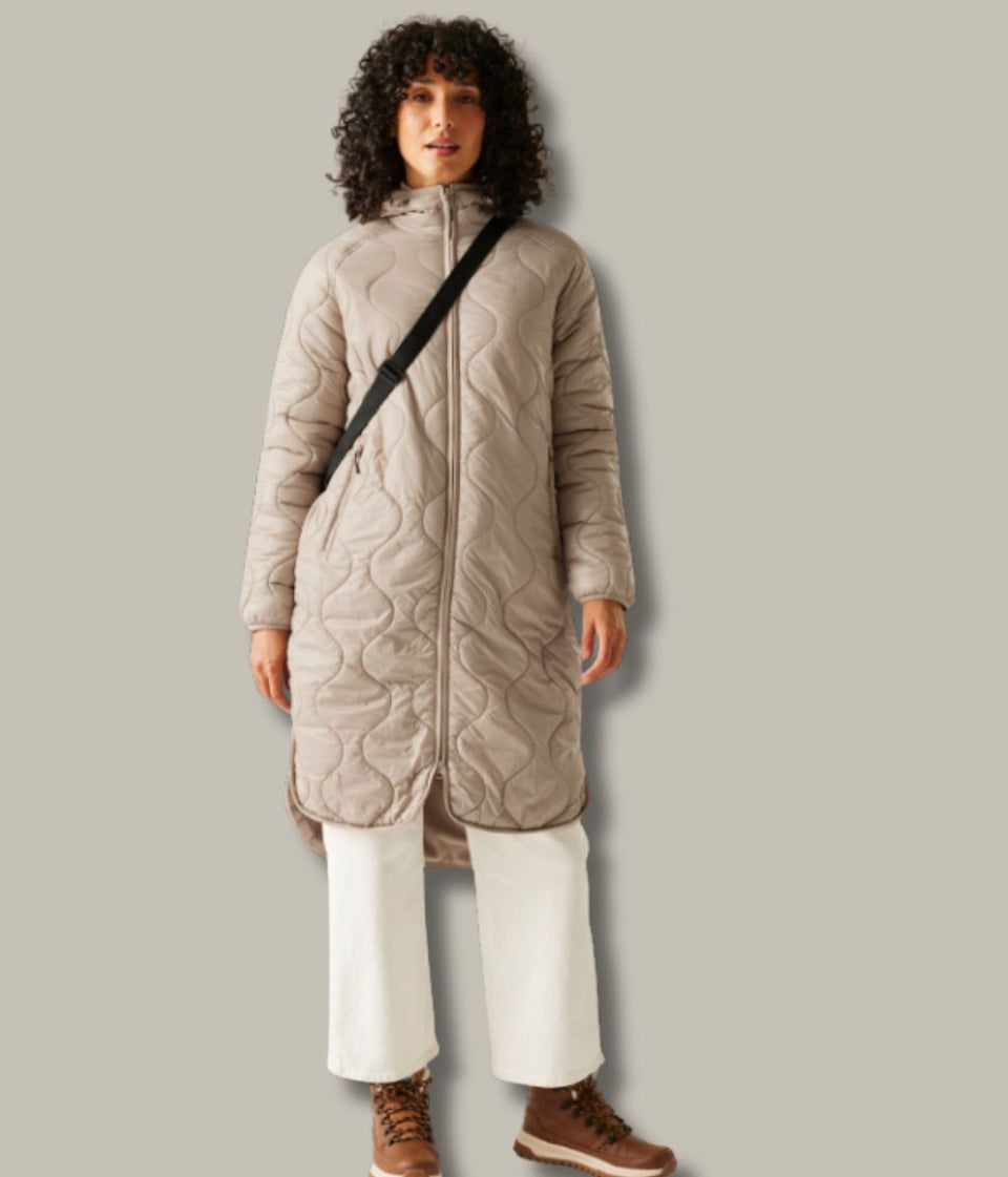 Taupe Triea Quilted Jacket