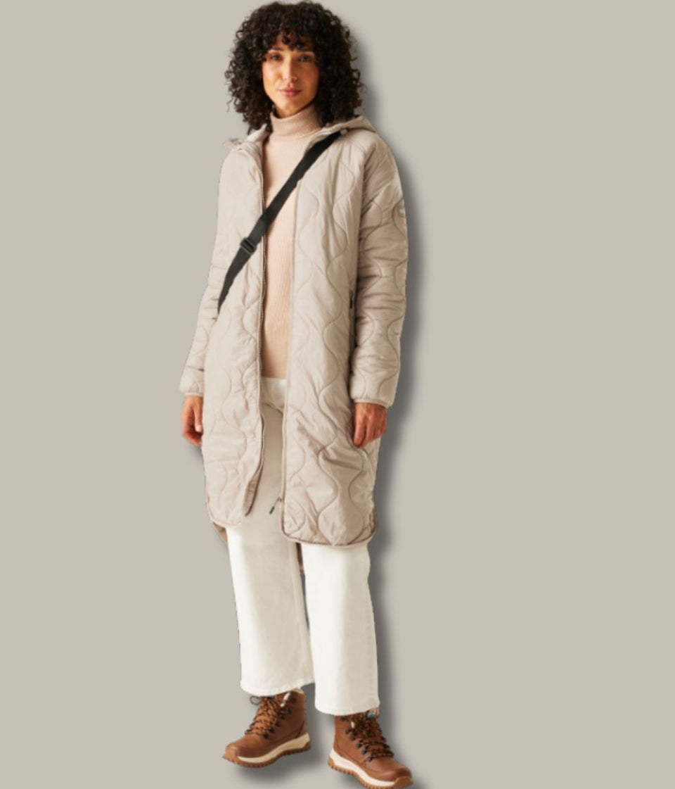 Taupe Triea Quilted Jacket