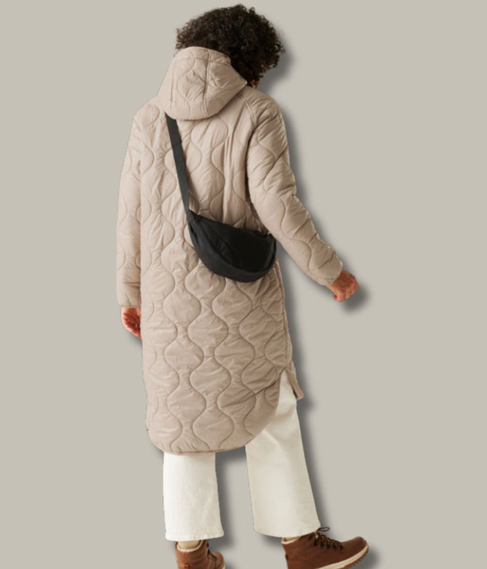 Taupe Triea Quilted Jacket