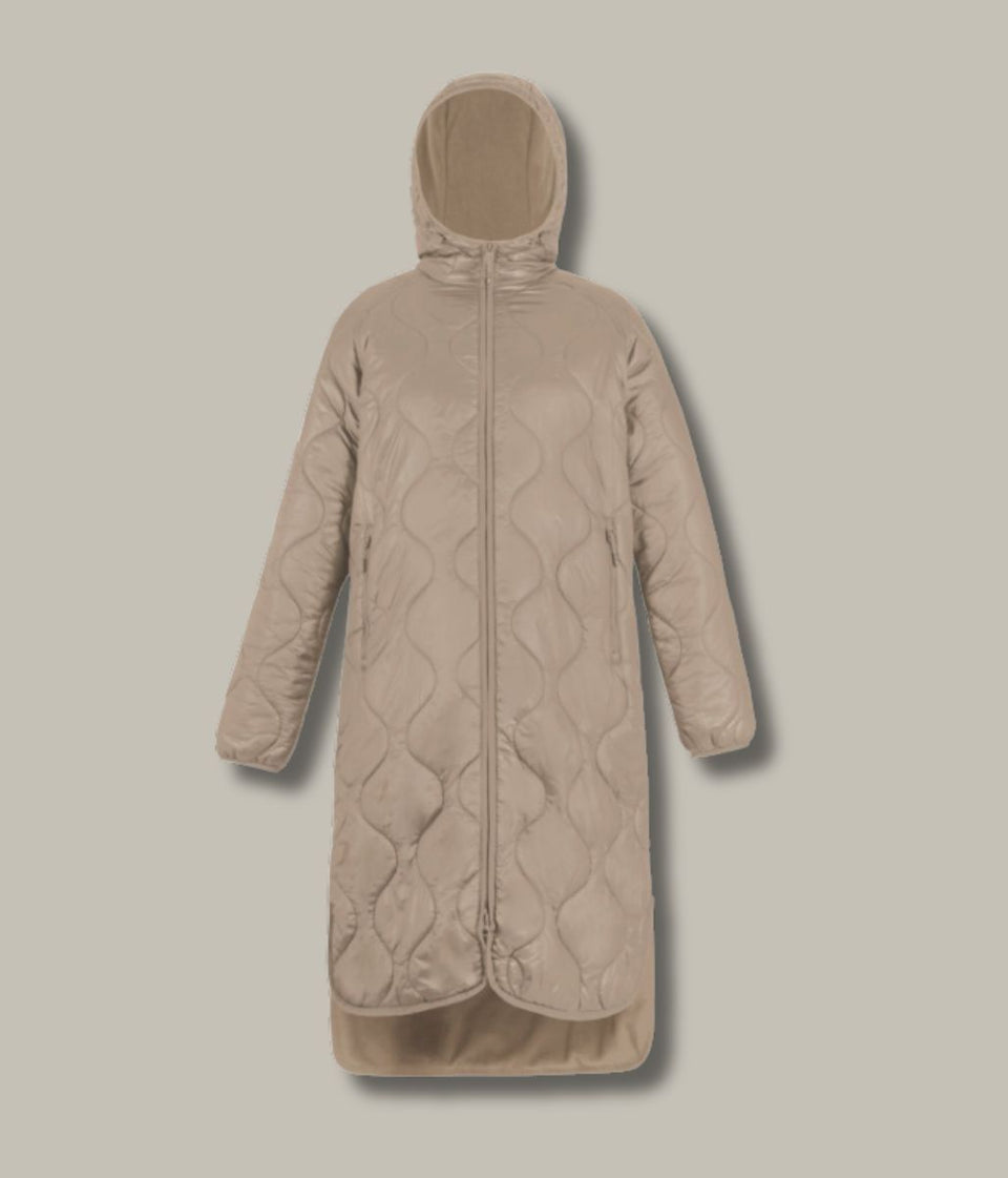 Taupe Triea Quilted Jacket