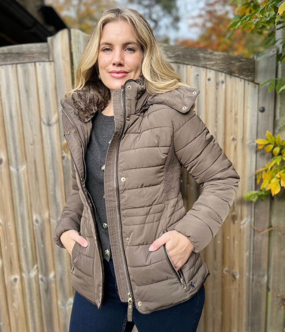 Chocolate Gosway Quilted Jacket - Seconds