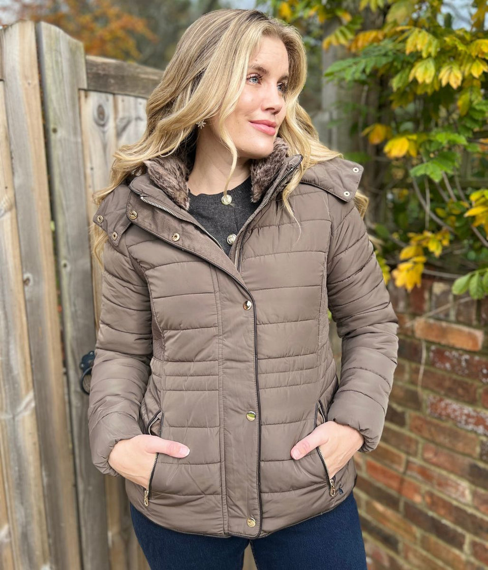 Chocolate Gosway Quilted Jacket - Seconds
