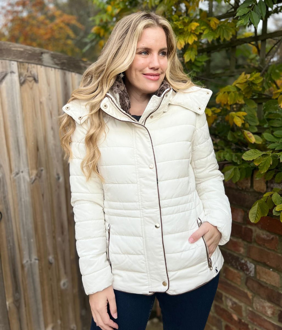 Winter White Gosway Quilted Jacket - Seconds