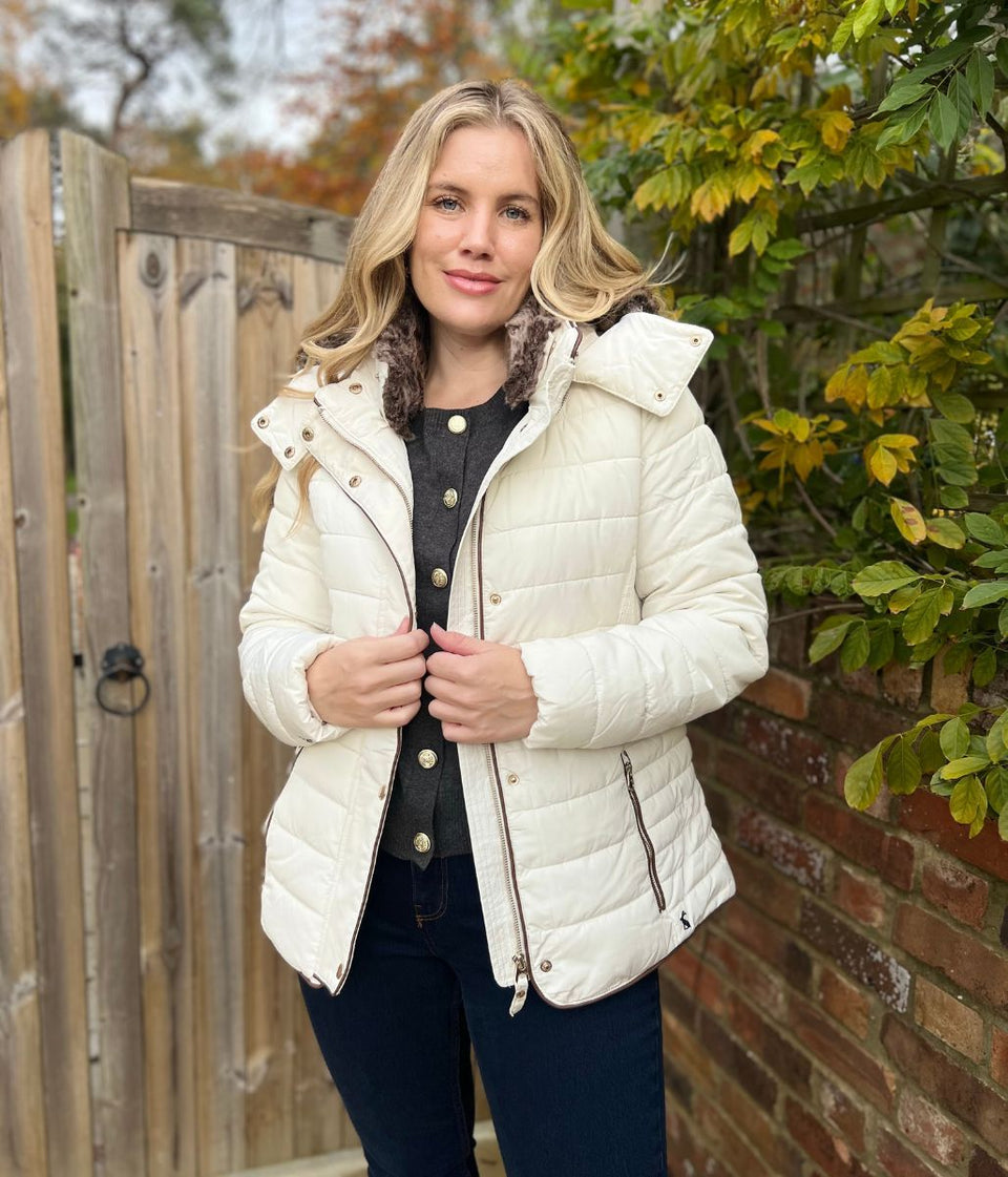 Winter White Gosway Quilted Jacket - Seconds