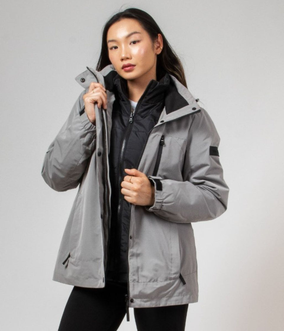 CK Grey 3 in 1 Water Resistant Coat