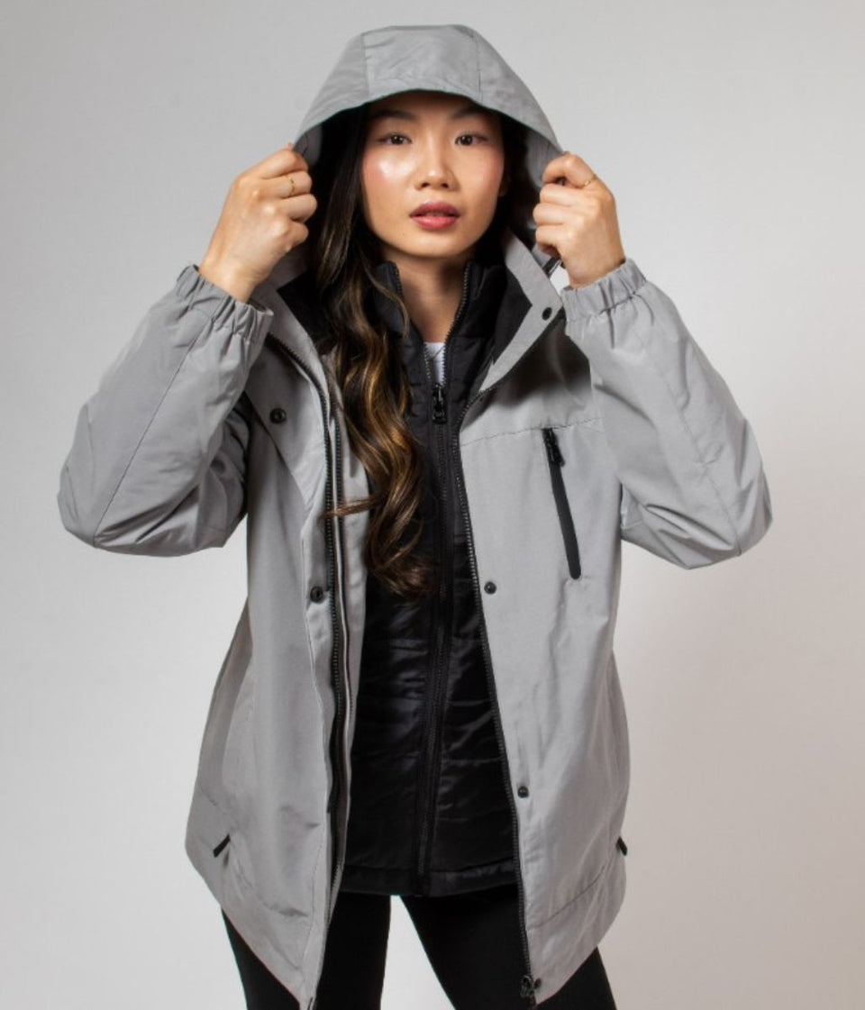 CK Grey 3 in 1 Water Resistant Coat