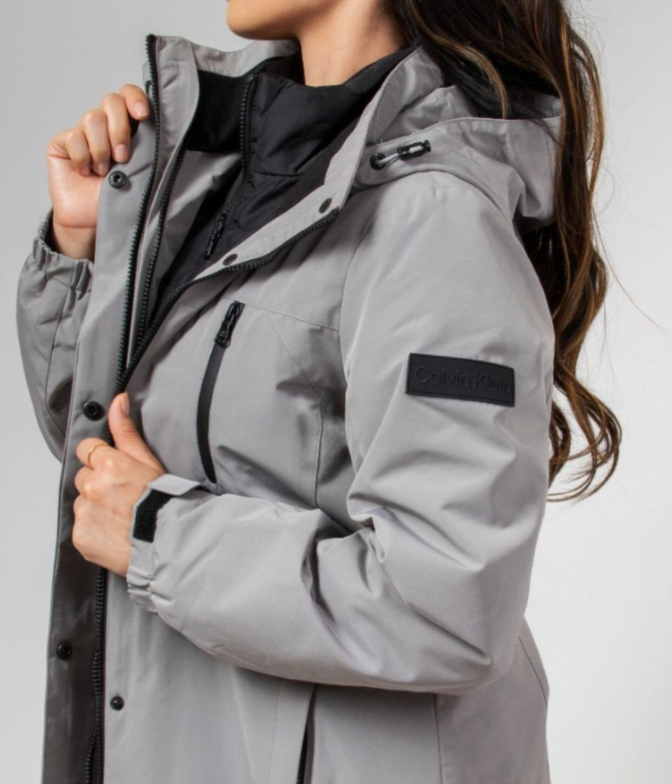 CK Grey 3 in 1 Water Resistant Coat