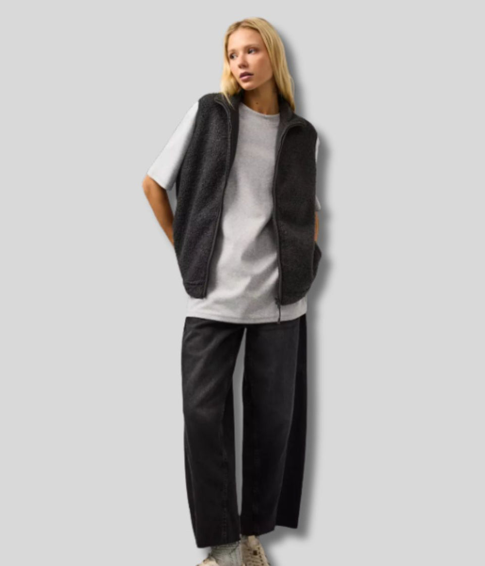 Grey Borg Fleece Gilet