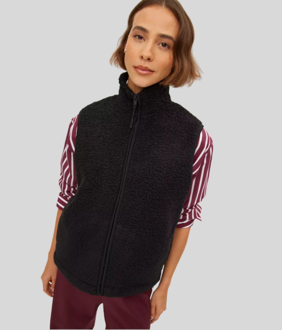 Black Borg Fleece Gilet