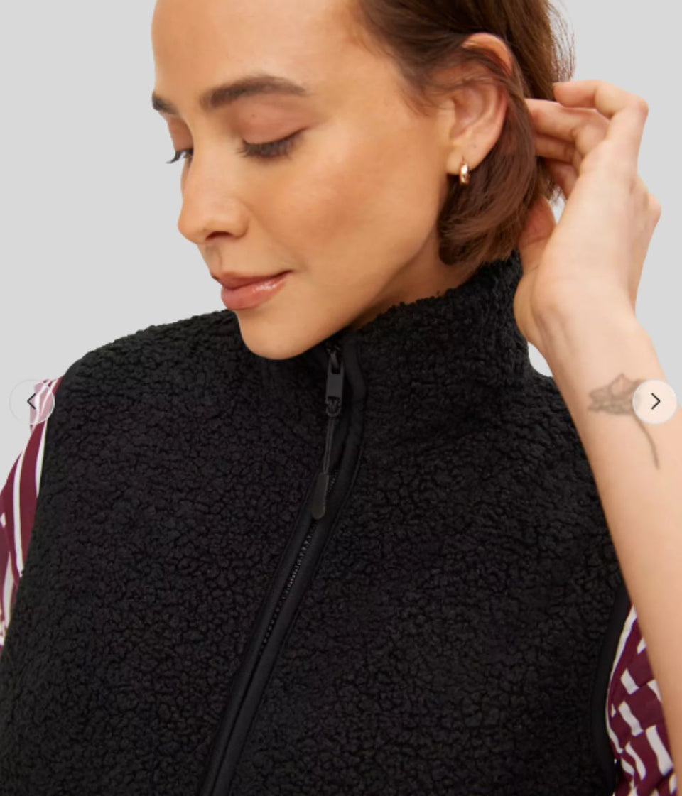 Black Borg Fleece Gilet