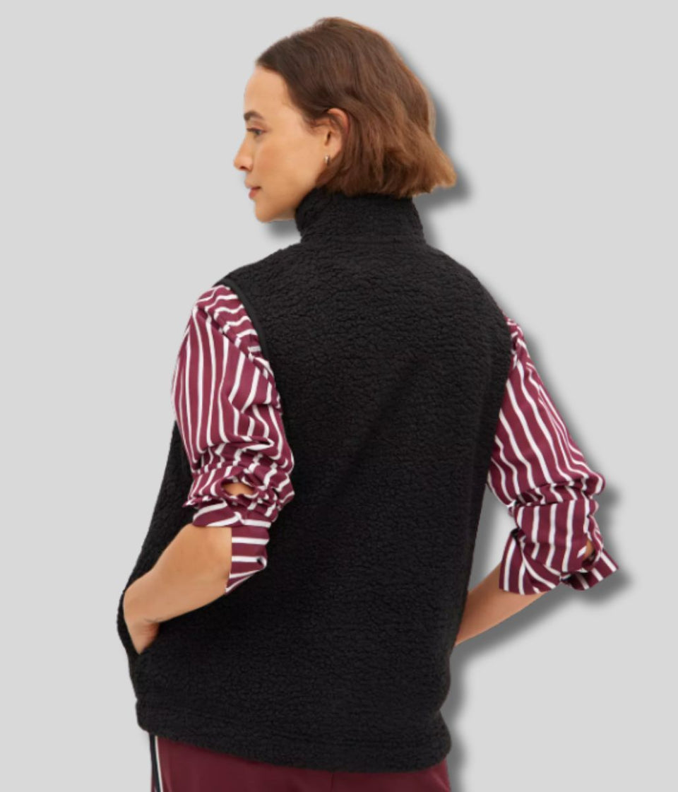 Black Borg Fleece Gilet