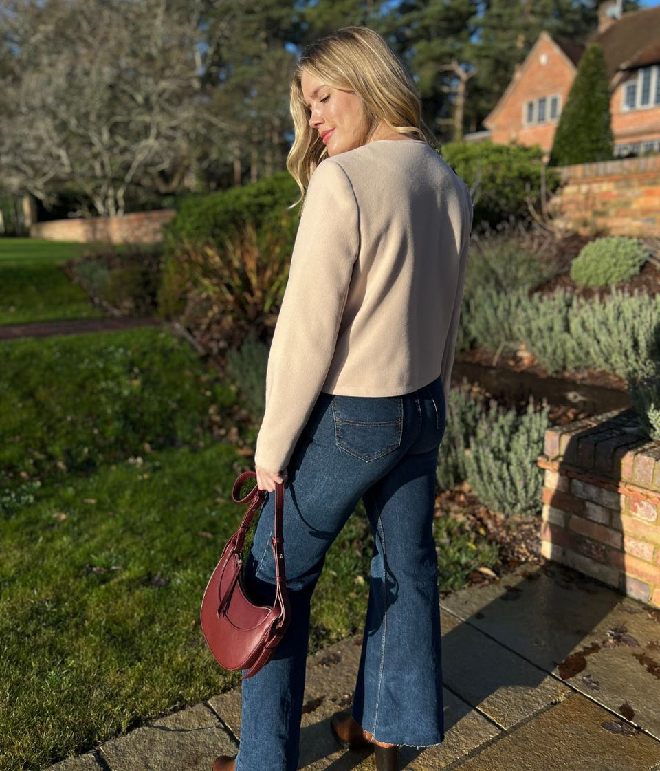 Natural Smart Buttoned Jacket