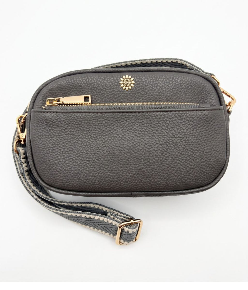 POM Grey Vegan Leather Camera Bag