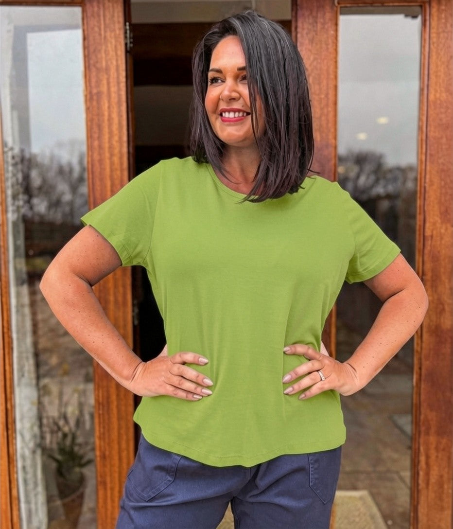 Fern Green Essential Cotton Tee